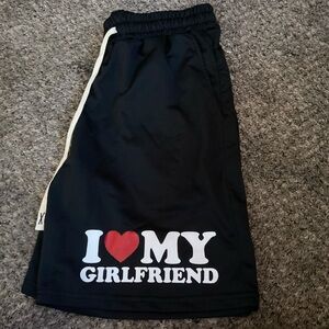 i love my girlfriend shorts.
